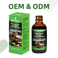 Complément alimentaire liquide à base d'extrait de champignons pour chiens et chats, bêta-glucanes et antioxydants, 2 fl oz (60 ml), usage quotidien pour animaux domestiques
