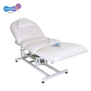 Table de <span class=keywords><strong>massage</strong></span> électrique à 3 moteurs, lit de spa pour les soins du corps, canapé portable pour salon de beauté, lit de traitement à cadre en fer médical - Product Image 3