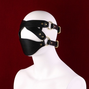 Máscara de Cuero con Boquilla Suave para Juegos Sexuales, BDSM, Fetiche, Juego de Roles, Juguete Sexual para Adultos, Suministro de Fabricante al por Mayor - Product Image 1