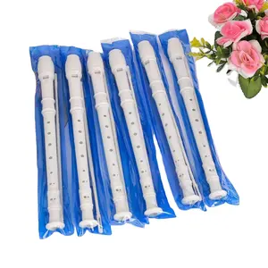 Chinese musical instrument White flute 8 holes student children flute recorders pp material OEM