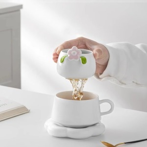 Taza <span class=keywords><strong>de</strong></span> Té <span class=keywords><strong>de</strong></span> Cerámica <span class=keywords><strong>de</strong></span> <span class=keywords><strong>Diseño</strong></span> Moderno con Separación <span class=keywords><strong>de</strong></span> Agua <span class=keywords><strong>para</strong></span> Uso Personal, Taza <span class=keywords><strong>de</strong></span> Café <span class=keywords><strong>para</strong></span> Hombres y Mujeres - Product Image 2