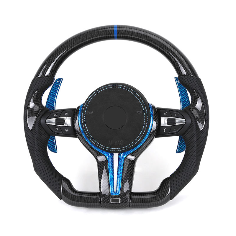 Cuir semi-perforé + Carbone