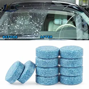 Auto Parabrezza Window Cleaner, Multifunzionale Compresse Effervescenti Solido Compatto Wiper Cleaner Detergente