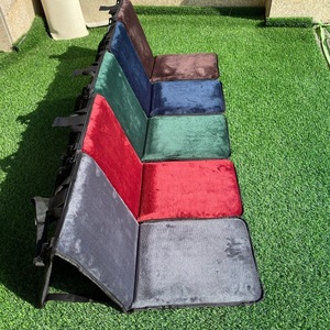 Coussin de dossier pliable portable pour voyage en plein air, rembourrage épais, tête fine, impression personnalisée, sangle de dossier rembourrée longue - Product Image 4