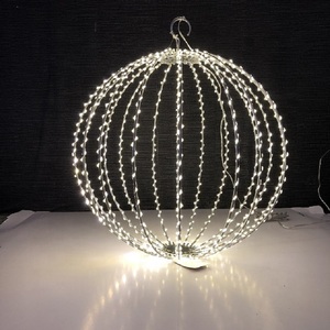 Trang Trí Đường Phố Ngoài Trời Đèn <span class=keywords><strong>Led</strong></span> Họa Tiết Giáng Sinh Chống Nước Đèn Họa Tiết Quả Cầu 3D Treo Cây Khổng Lồ - Product Image 2