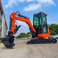 Miniexcavadora para Recuperación de Terrenos Forestales, Venta Directa de Fábrica, con Toldo y Excavadora de Orugas