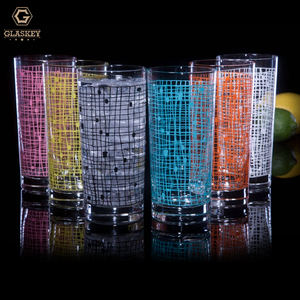Cesta hecha a mano con serigrafía Weave16oz Vaso para beber agua Highball Collins Vasos para beber Lavavajillas Vasos de cóctel seguros - Product Image 2