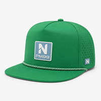 Casquette de golf à cinq panneaux avec bordure en corde tressée, personnalisable avec badge, pour événements de club et uniformes de tournoi – Meilleures ventes