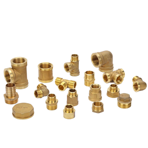 Juego de accesorios para tuberías de latón, conectores de plomería roscados NPT, cabezal hexagonal, resistente a la corrosión para sistemas de suministro de agua - Product Image 1