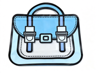 Bolsas Personalizadas de PE con Cierre Hermético, Lindas Bolsas con Forma de Mochila Escolar para Empacar Dulces y Chocolate, Regalo de Cumpleaños para Niños