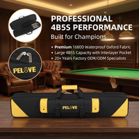Étui de transport PELOVE pour queue de billard, modèle Oxford, durable, multi-poches, portable, imperméable, avec double bandoulière, pour 1 ou 2 queues