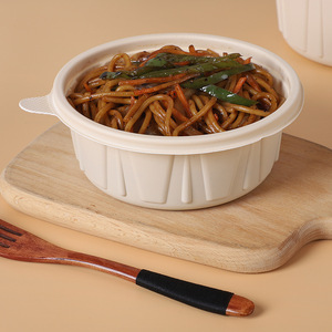 1250ml de fécule de maïs biodégradable bols à salade de soupe chaude jetables de qualité alimentaire couvercle recyclable écologique pour vaisselle vaisselle - Product Image 5