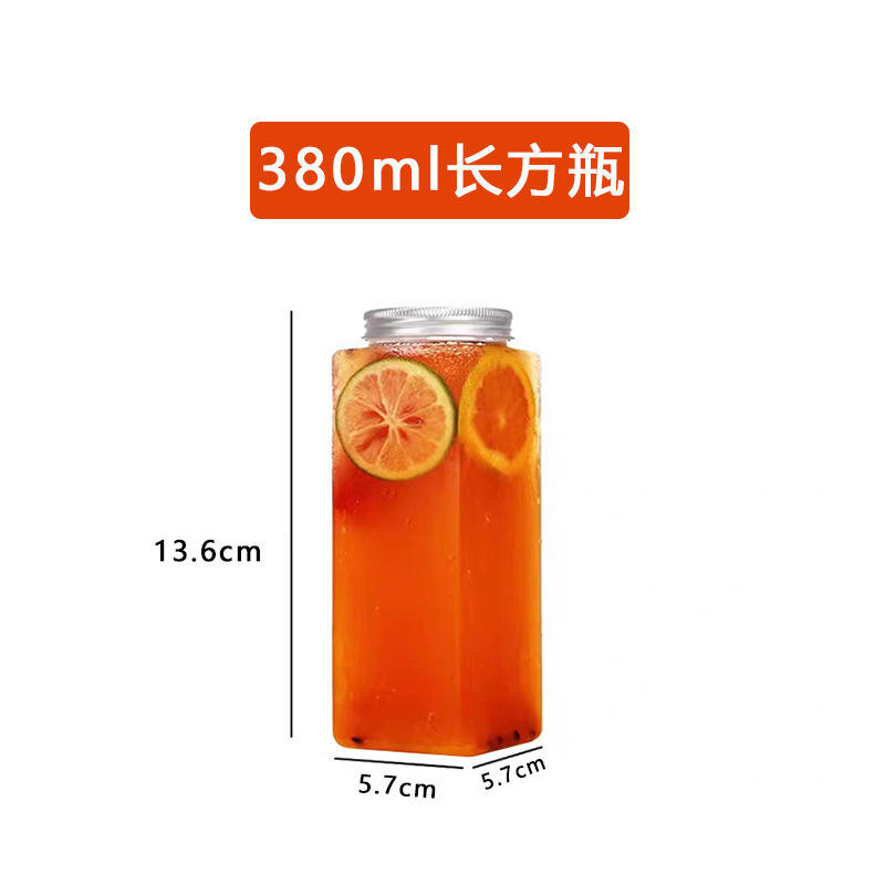 ขวดสี่เหลี่ยมขนาด 380 มล