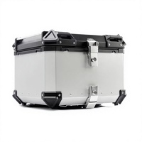 Top case de moto en alliage d'aluminium 55L pour motos, coffre universel à dégagement rapide, valise de moto, boîtes arrière de moto