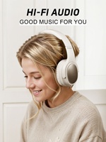 Casque d'écoute sans fil Heavy Bass HiFi Gaming Headset Stereo Sound Adjustable Portable Headphones for Travel Commuting Music
