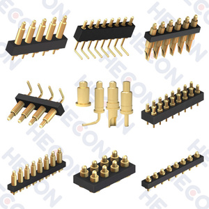 Tùy chỉnh 10U mạ vàng mùa xuân POGO pin 3A hiện tại 120g lực lượng Dip <span class=keywords><strong>Brass</strong></span> PCB kết nối phụ kiện cho sử dụng điện tử ODM - Product Image 4