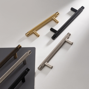 Sang Trọng Rắn Brass Đồ Nội Thất Kéo Nhà Bếp Xử Lý Có Knurled Tủ Và Ngăn Kéo Núm Cho Trang Trí Nội Thất Và Tủ Quần Áo Rắn Brass - Product Image 2