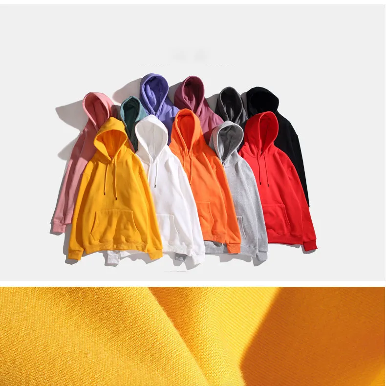 H5279 Hoodies Manufacturers Custom 360g 100% Cotton Fleece Lined Blank Hoodie Men's Hoodies