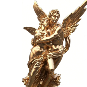 Statue sculptée à la main grandeur nature, style romain, avec les bras ouverts en prière, représentant l'archange Michel, Raphaël, <span class=keywords><strong>Jordan</strong></span>, pour l'extérieur. - Product Image 5