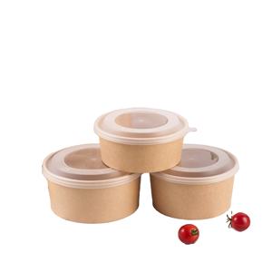 Tazones para servir ensaladas desechables ecológicos grandes Tapas <span class=keywords><strong>de</strong></span> PET <span class=keywords><strong>de</strong></span> grado alimenticio Suministros para fiestas a granel para sándwiches Envasado <span class=keywords><strong>de</strong></span> alimentos calientes/fríos - Product Image 4