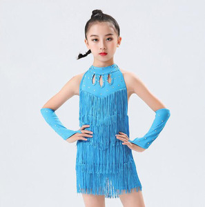 Vestido <span class=keywords><strong>de</strong></span> baile latino Ecoparty para niñas <span class=keywords><strong>de</strong></span> 3 a 15 años, vestido <span class=keywords><strong>de</strong></span> baile con borlas sólidas, <span class=keywords><strong>traje</strong></span> <span class=keywords><strong>de</strong></span> competición profesional para niños, disfraz <span class=keywords><strong>de</strong></span> <span class=keywords><strong>Tango</strong></span> - Product Image 4