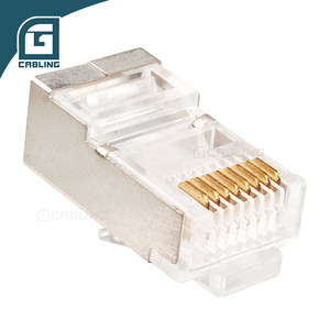 Connecteur RJ45 blindé Cat6 Gcabling, meilleure marque, pour panneau métallique, connecteur <span class=keywords><strong>Ethernet</strong></span> réseau traversant, prix pour panneau - Product Image 4