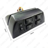 Universal para Auto 4 puertas Car Power Window 8PCS Interruptores con soporte y arnés de cables