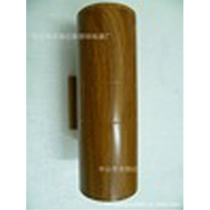 Lampe murale en bois texturé, forme cylindrique, 110-240V, LED, utilisation extérieure - Product Image 3