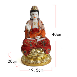 Hoa Sen Nữ Thần Lòng Thương Xót Tùy Chỉnh Nhựa Thủ Công Bức Tượng Nhà Trang Trí Phim Hoạt Hình Hình Động Vật Bức Tượng Cho Cá Nhân Quà Tặng - Product Image 2