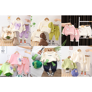 Set <span class=keywords><strong>di</strong></span> 2 Pezzi per Bambini: 15 Modelli Assortiti <span class=keywords><strong>di</strong></span> Maglioni Invernali con Fiocco, Felpati, per Sport Invernali e Tempo Libero - Product Image 1