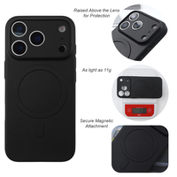 Étui de téléphone magnétique mat TPU+PC pour la série 17 avec protection intégrale, anti-traces de doigts et protection à 360 degrés