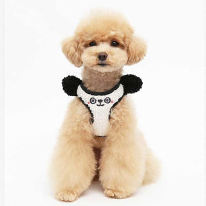 Produk hewan peliharaan, hangat lembut sesuai pesanan rompi <span class=keywords><strong>Harness</strong></span> anjing bulu domba lembut <span class=keywords><strong>Harness</strong></span> anjing dengan tali leher - Product Image 3