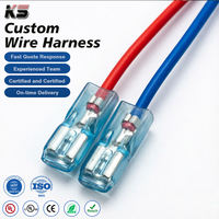 Konektor Adaptor Terminal Crimped Pegas Biru dengan Isolasi PVC, Konduktor Tembaga Berlapis Timah VH 3.96MM Pitch Khusus Elektronik