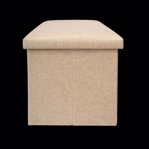 Modern <b>Stool</b> Living Room Furniture <b>Storage</b> Box Fabric Stainless Steel Bamboo Highest Quality Sample Available <b>Stools</b> Counter - Product Image 1