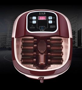 Masajeador de Pies Portátil Mimir y Rodillo de Masaje con Burbujas de Calor y Luz Roja - Relajación Automática para Pies Cansados - Product Image 1