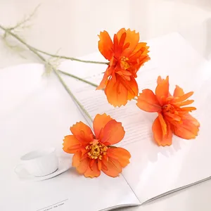 실크 인공 꽃 배열 거베라 페르시아 국화 어머니의 날 발렌타인 데이 특징 작은 핸들 바
