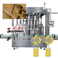 Solidpack Automatische Tracking Verpakkingsproductielijn Zonnebloemolie Kookpalmolie Plantaardige Olie Afvulmachine