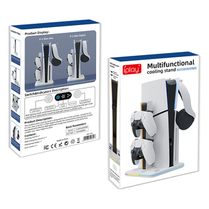 RGB многофункциональная охлаждающая вертикальная подставка с двойным контроллером зарядная док-станция для Ps5 Slim Digital/Disc Version консоль - Product Image 6