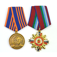 Fábrica No Moq Custom Antique Silver Metal Trofeos Premios Medalla Insignia Logotipo personalizado Medalla multicolor