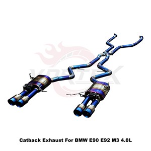 Vortex Titanium Alloy Performance <b>Exhaust</b> System for BMW E90 E92 M3 4.0L Valved Sound Drone Free - Product Image 2