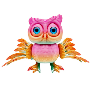 Figura Articulada de Búho Impresa en 3D con Ojos de Cristal, Articulaciones Móviles, Juguete Antiestrés, Decoración de Escritorio, Regalo Unisex - Product Image 4