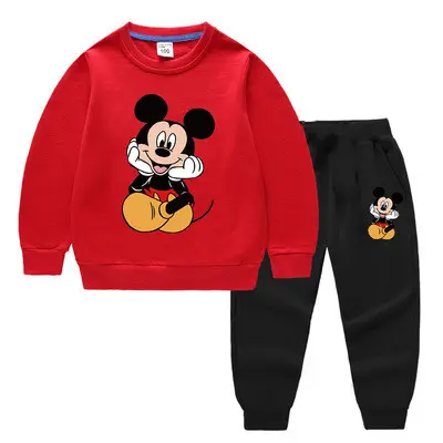 wholesale New Children's Clothing sets Boys and girls Spring Autumn kids Clothing cotton woven fabric baby wears sets
