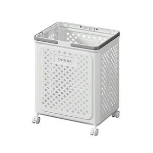Large Capacity Modern Design <strong>Plastic</strong> Folding Trolley for Home Bathroom Dirty Clothes <strong>Basket</strong> <strong>with</strong> High Capacity Storage Foldable - Product Image 1