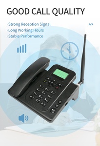 Écran WiFi Hotspot FM Speed Dial FWP 2G 3G 4G Volte Vente en gros Hôtel Banque Usage domestique Couleur SIM Téléphone de bureau Téléphone sans fil <span class=keywords><strong>fixe</strong></span> - Product Image 5