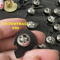 Groothandel 25mm sport pins nieuwe Er hoedspelden antieke ijzeren emaille kleding US voetbalteam logo gestanst bronzen sportpins voor kleding