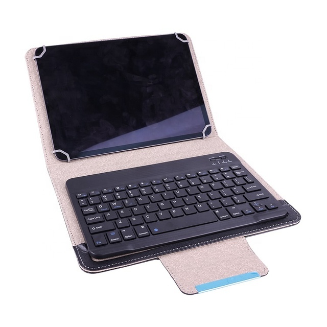 Keyboard case PU Leather Stand Cove  Universal Tablet Case for iPad 10.4/ Pro 11 Inch with BT Wireless Keyboard