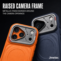 Coque Magnétique Originale Givrée à Texture Vague 3D pour iPhone 18 17 Pro Max avec Protection d'Objectif et Antichoc