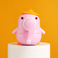 Taille-crayon manuel en plastique mignon pour enfants, fournitures scolaires en gros