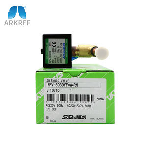 Válvula Solenoide Saginomiya para <span class=keywords><strong>Aire</strong></span> <span class=keywords><strong>Acondicionado</strong></span> Central, Válvula <span class=keywords><strong>de</strong></span> Control <span class=keywords><strong>de</strong></span> Refrigerante para Tuberías, Modelo RPY-302DYF*A4RN - Product Image 1