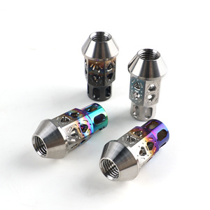 เก็ติทอล M12x1.5 น็อตล้ออัลลอยด์ไทเทเนียม 48 มม. แบบสากลพร้อมซ็อกเก็ตสำหรับเปลี่ยนซ่อมสีเงินสีฟ้าสีรุ้ง - Product Image 3
